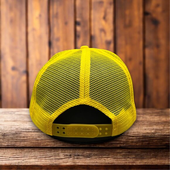 Los Angeles Rams Unisex Trucker Hat Yellow Snapback Football Vintage Logo - Picture 2 of 4